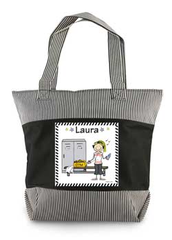 personalized zipper tote workout